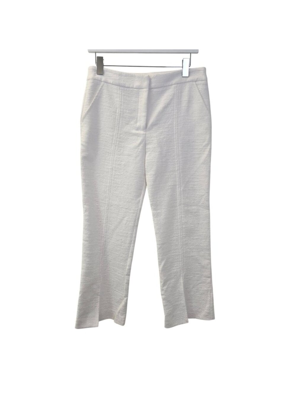 Trina Turk North Beach Textured Split Hem Crop Pants Size 6